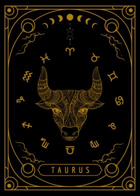 Zodiac Card Taurus