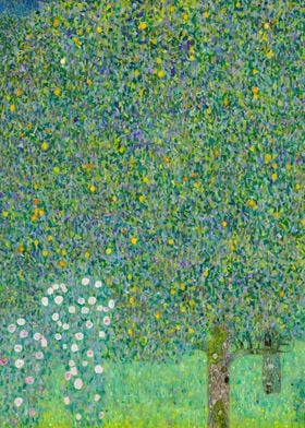 Gustav Klimt Rosebushes