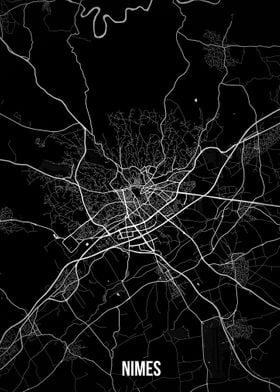 Nimes dark map