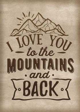 I love you to the mountain