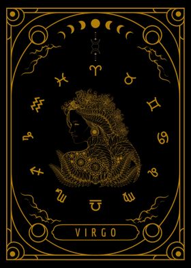 Zodiac Card Virgo