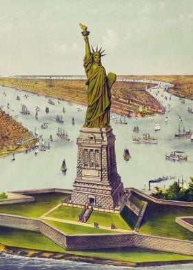 Vintage Statue of Liberty