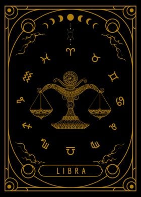 Zodiac Card Libra