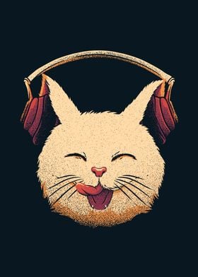 Smiling Musical Cat