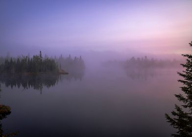 Foggy Morning Sunrise