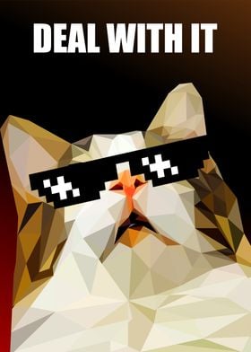 deal with it meaw