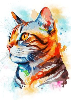 American Shorthair Cat Art