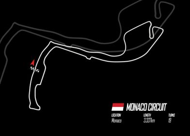 Circuit Monaco map