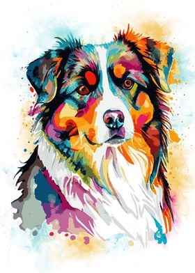 Australian Shepherd Art