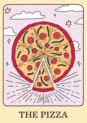 Pizza Tarot Card 