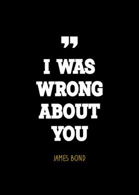 James Bond quote