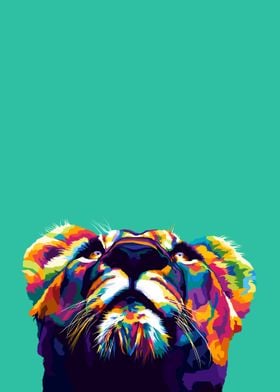 Lion Pop art