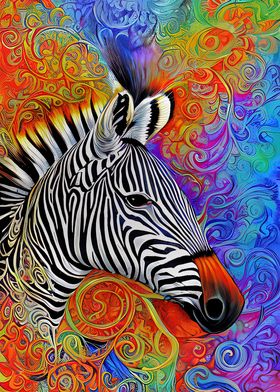 Zebra   digital art 