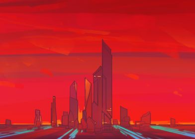 Red Sky Scrapers