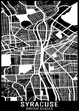 Syracuse USA City Map