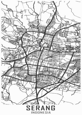 Serang Indonesia City Map