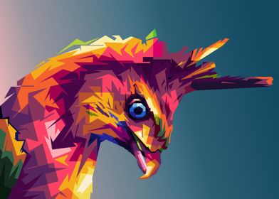 Javanese eagle Wpap Popart