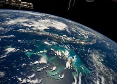 ISS above the Bahamas