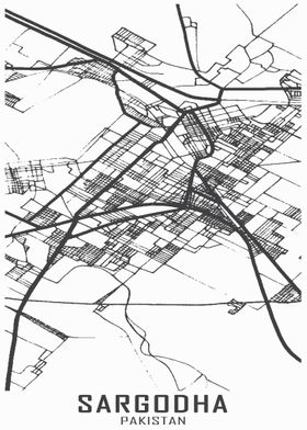 Sargodha Pakistan City Map