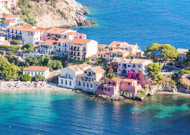 Greek village on the sea