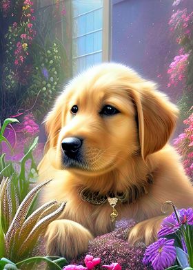 Golden Retriever dog 