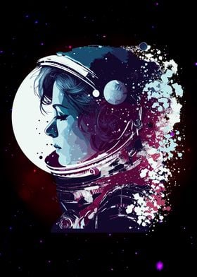 Beautiful Astronaut Girl