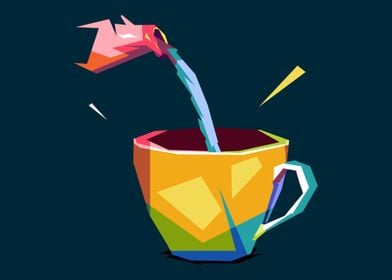 Wpap Design Cup Popart