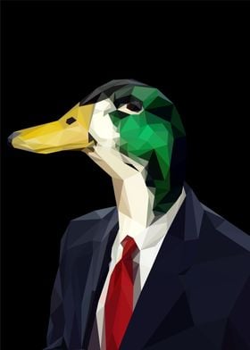 duck wear suit meme