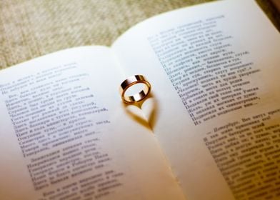 Engagement Ring and Book