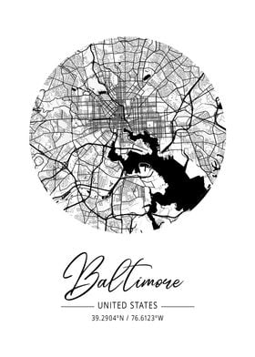 Baltimore City Map