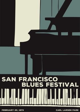 San francisco blues poster