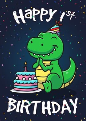 Dinosaur Happy Birthday