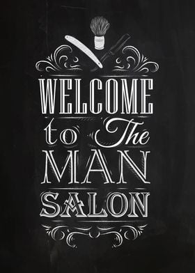 Man salon poster