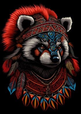 Red panda Indian Chief