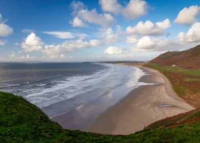 Rhossili Bay on the Gower 
