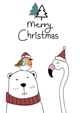 Classic Animal Cute Xmas