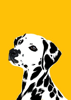 Dalmatian in vector sttyle