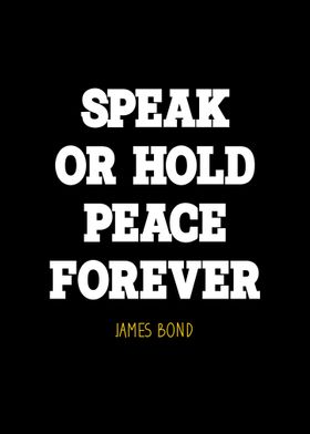 James Bond quote