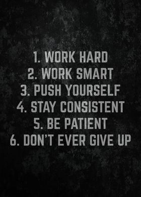 Work Hard Work Smart