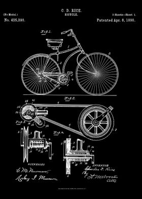 Bicycle patent 1980 