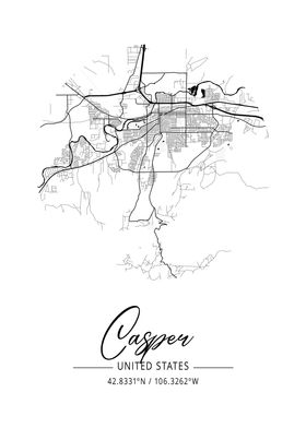 Casper City Map