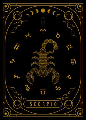 Zodiac Card Scorpio