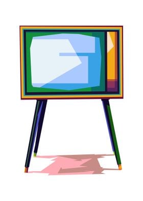 Television Old Popart Art