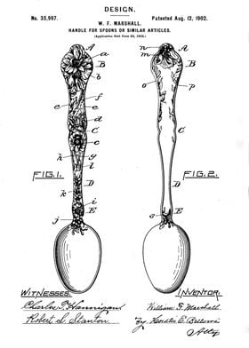 Handle for Spoons Patent