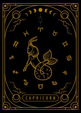 Zodiac Card Capricorn