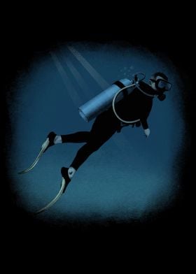 Realistic Scuba Diver