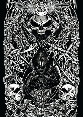 skull satan 666