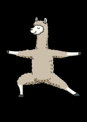 LLama Gift Kids Funny Yoga