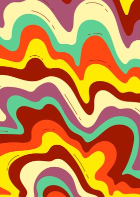 Trippy Retro Colorful