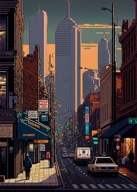 Melbourne Pixel art